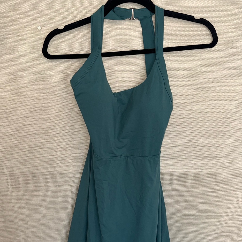 Teal Halter Sports Dress